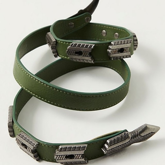 Free People Other - Free People Jungle Collection  Leather Belt with Silver Accents xs/S